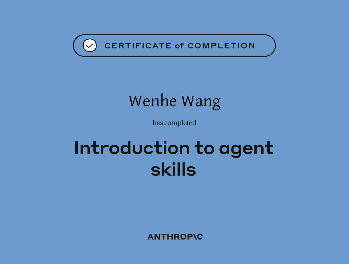 Introduction to Agent Skills Certificate